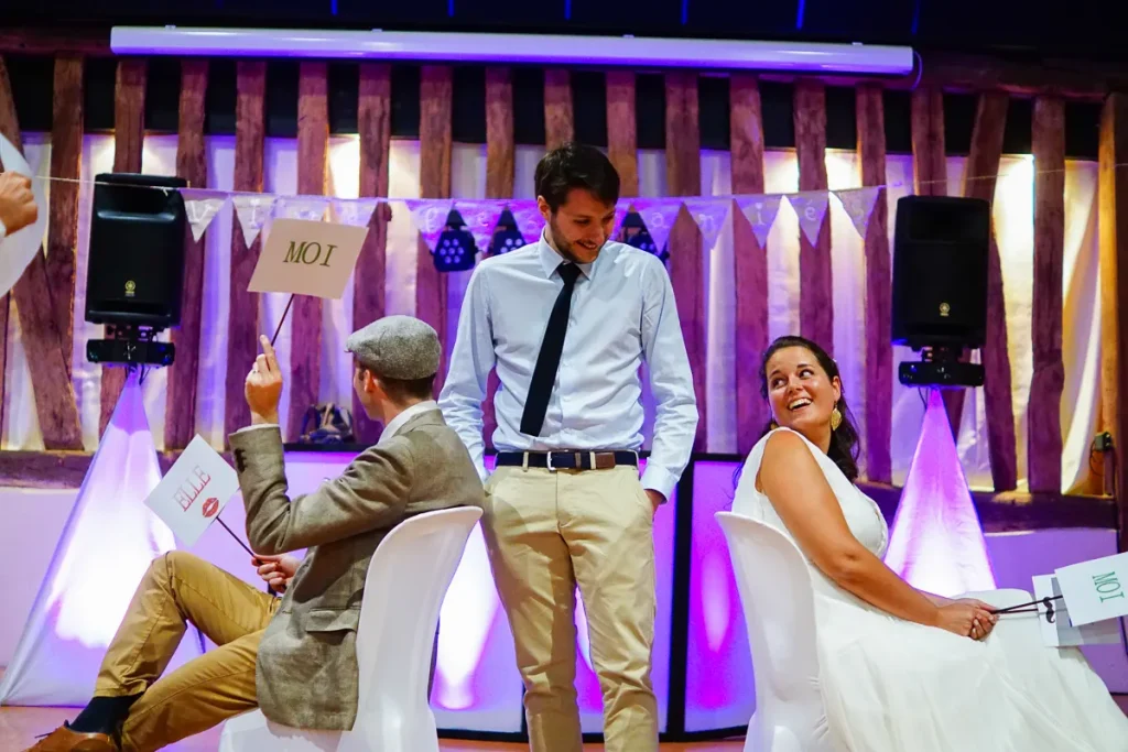 Photo Mariage jeu animation Lui et Elle - Rev'Eure photographe